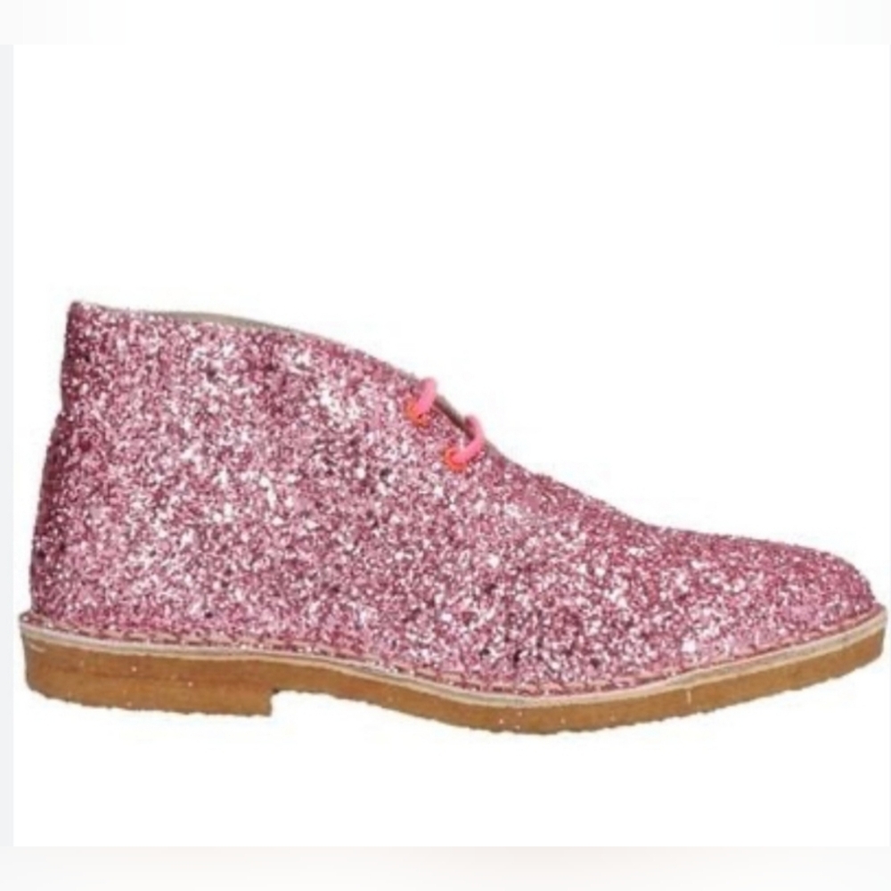 Sophia Webster Pink Glitter chukka boots